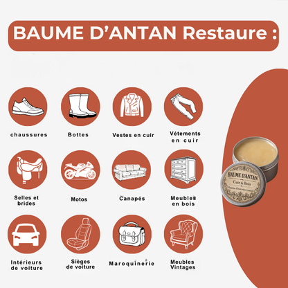 Baume réparateur pour cuir et bois
