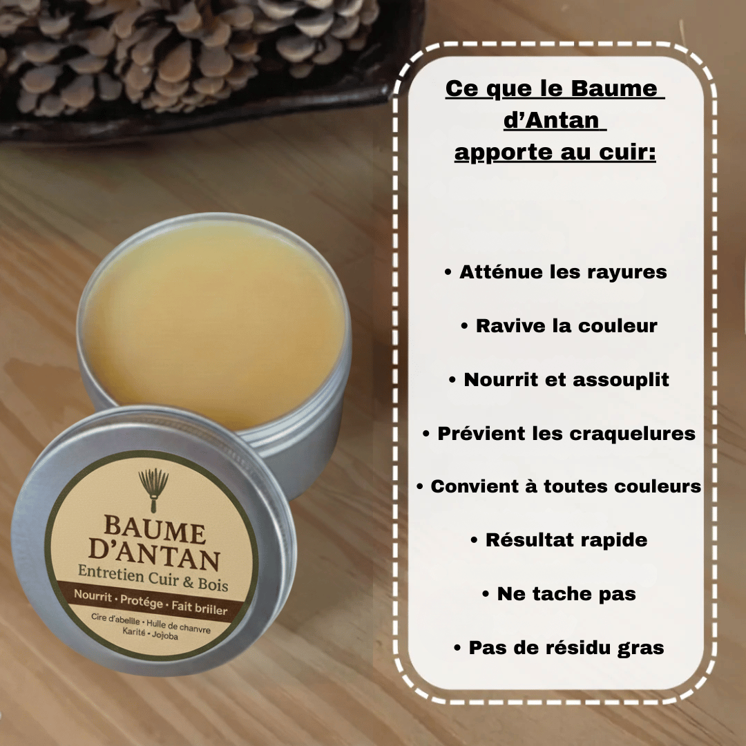 Baume réparateur pour cuir et bois