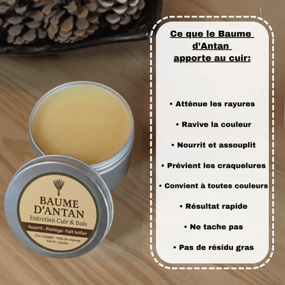 Baume réparateur pour siège en cuir