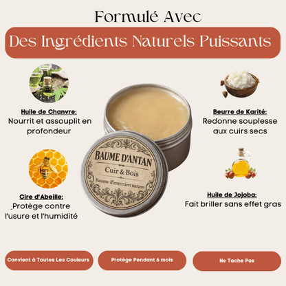 Baume réparateur pour cuir et bois